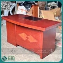 Bàn giám đốc 1.4m có hộc mới 100% giá rẻ (BGDPU-03)