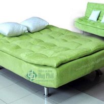 Thanh lý sofa giường màu xanh rêu mới 100%