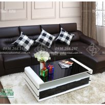 Sofa góc bọc da hàn quốc kt 1m6x2m6 không có bàn (SFG-13)