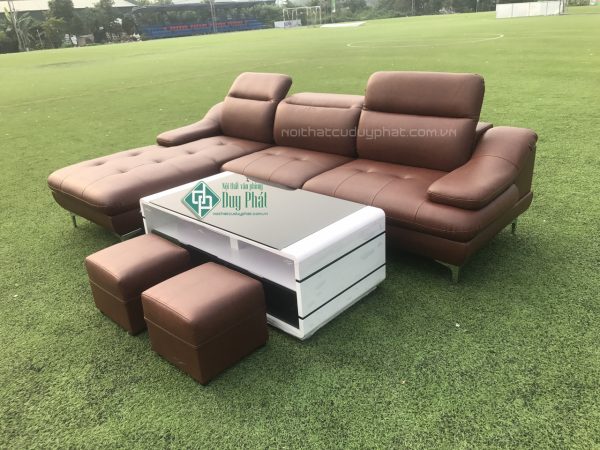 sofa góc bọc da hàn quốc mới 100% (SFHQ8000) kt 1m6x2m6 giá 7500k không bàn