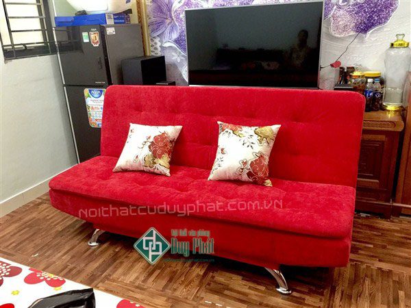 Thanh lý sofa giường màu đỏ mới 100%