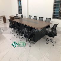 Bàn họp gỗ công nghiệp kt 1m4x3m6 mới 100% (BHCG-05)