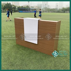 Thanh lý quầy lễ tân kt dài 1m6 mới 100% (QLT-03)