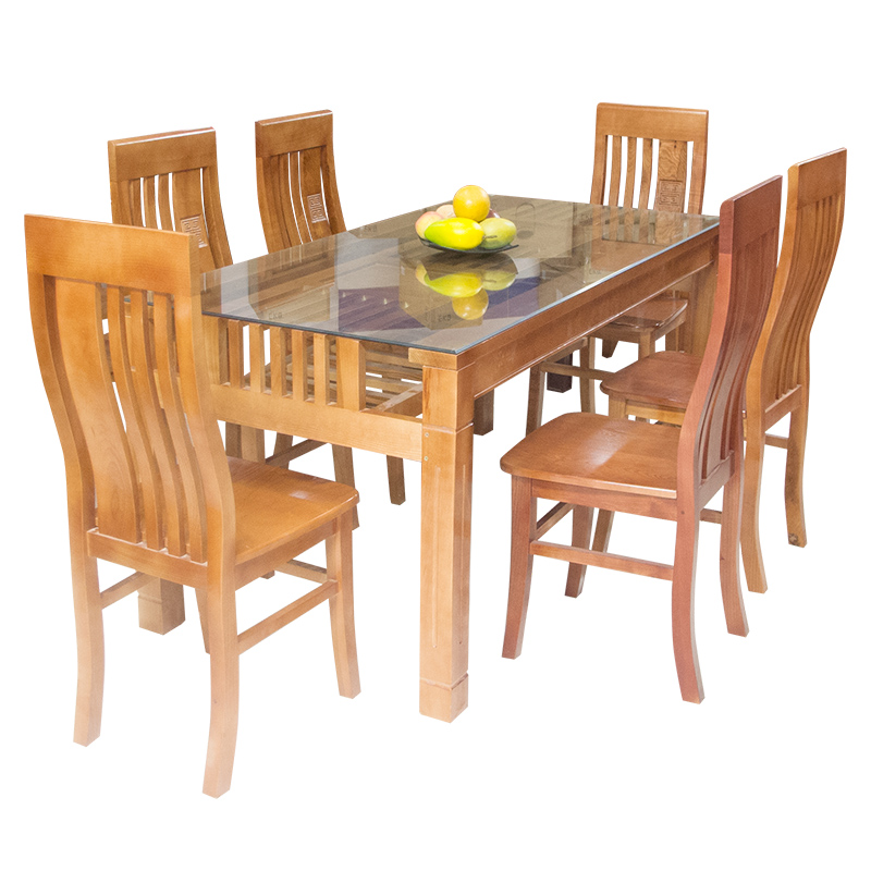 Bộ bàn ăn 6 ghế Đẹp được thiết kế hiện đại tối giảm diện tích