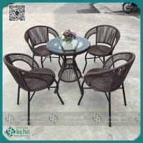 BỘ BÀN GHẾ BAN CÔNG 1 BÀN 4 GHẾ -CAFE GA2300