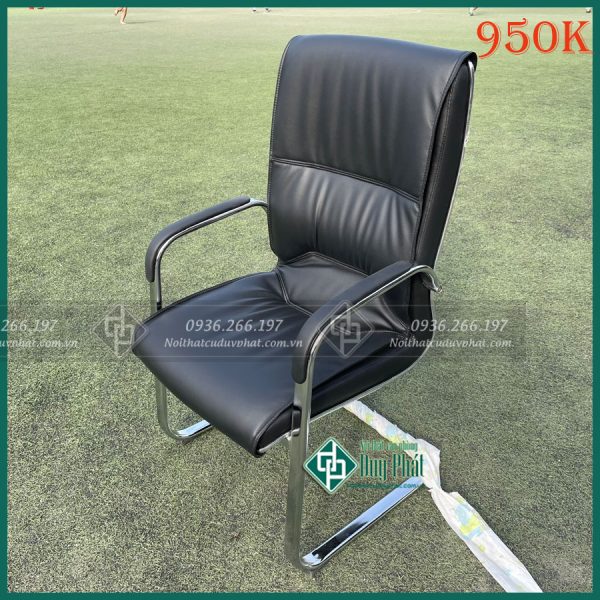 ghế chân quỳ bọc da cao cấp, khung mạ inox ghế mới chưa qua sử dụng (GQD-03)
