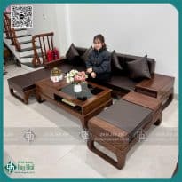 Sofa chữ L gỗ sồi – SFDP14