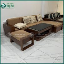Sofa chữ L gỗ sồi – SFDP14