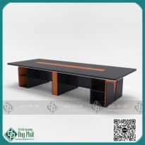 bàn họp chân hộp gỗ công nghiệp 1m4x3m