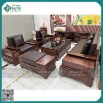 sofa gỗ sồi nga văng đối chân pháo sfgDP-18500