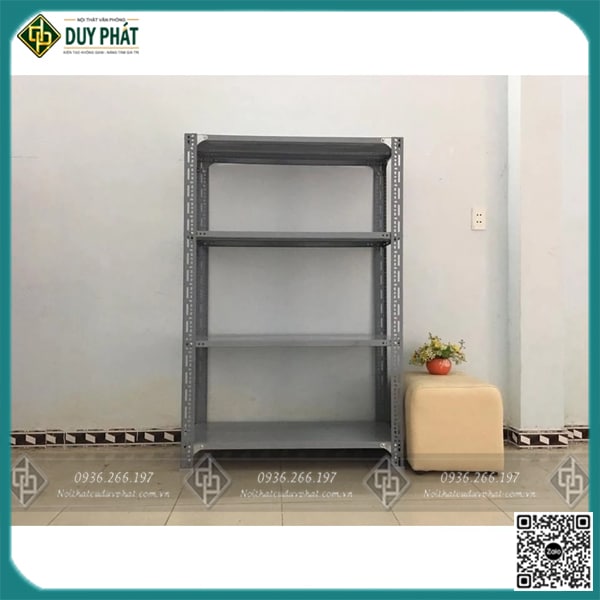 Kệ Sắt V Lỗ Lắp Ghép Dài 80cm x sâu 40cm x Cao 1m5 có 3 tầng 4 đợt